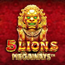 Slots logo of 5 Lions Megaways from Pragmatic Play at Flamez Casino