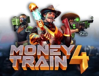 Money Train 4 slot logo by Relax Gaming at Flamez Casino
