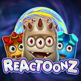 Reactoonz casino game by Play'n GO – featured logo at Flamez Casino